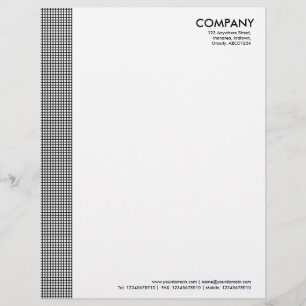 Papel Timbrado Margem ao quadrado - Preto