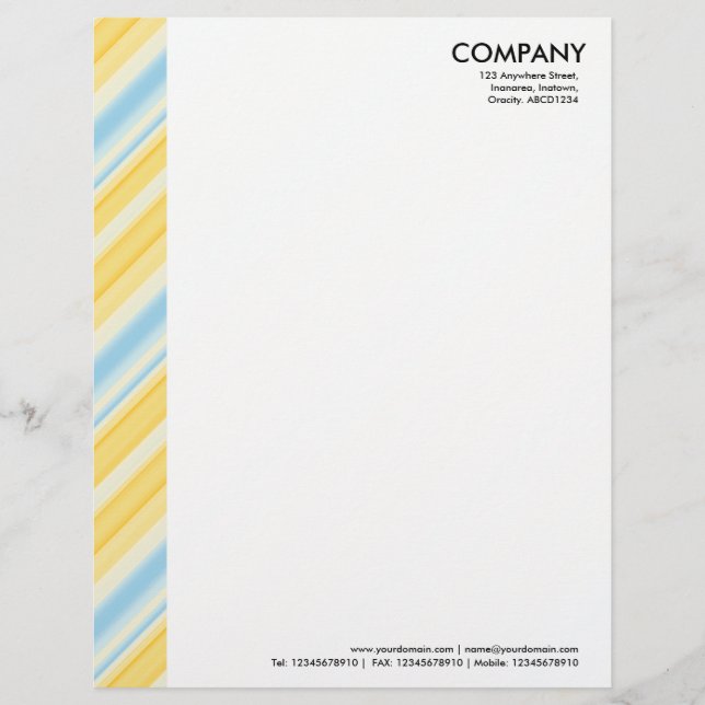 Papel Timbrado Margem de cor - faixas 310515 (01) (Frente)