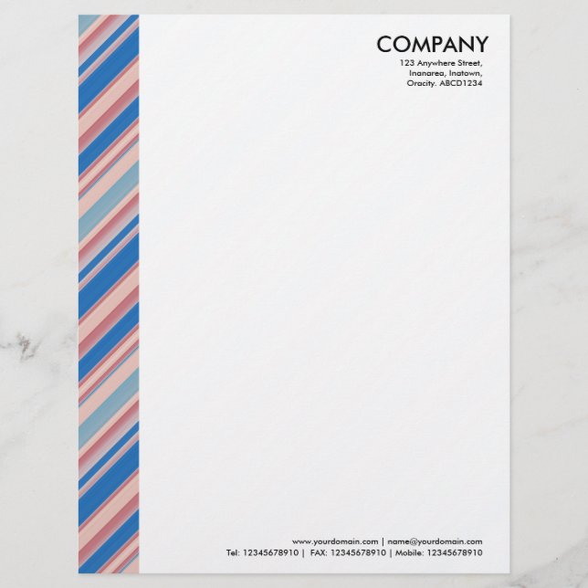 Papel Timbrado Margem de cor - faixas 310515 (011) (Frente)