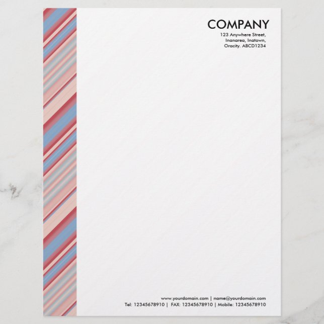 Papel Timbrado Margem de cor - faixas 310515 (012) (Frente)
