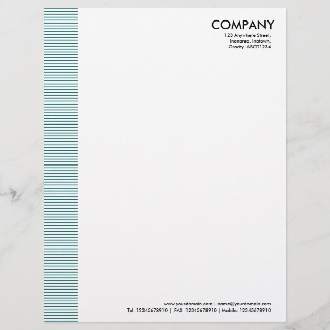 Papel Timbrado Margem Liniada - Verde Musgo (Frente)
