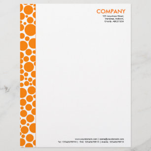 Papel Timbrado Margem manchada - laranja