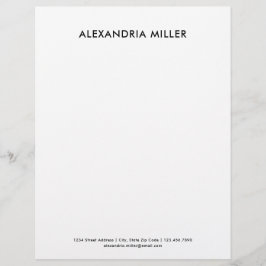 Papel Timbrado Margem Mínima Personalizada Preta e Branco