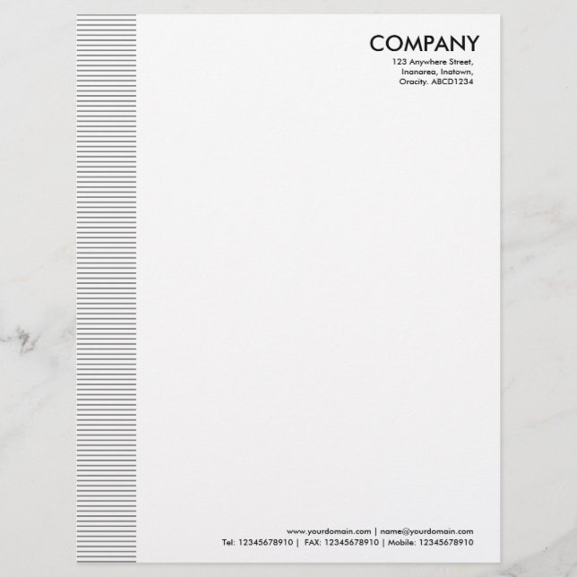 Papel Timbrado Margem Vinculada - Cinzas de 50pc (Frente)