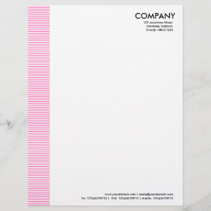 Papel Timbrado Margem Vinculada - Rosa Quente