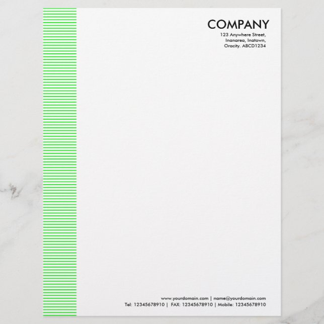 Papel Timbrado Margem Vinculada - Verde (Frente)
