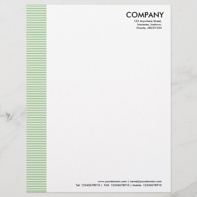 Papel Timbrado Margem Vinculada - Verde Avocado (Frente)