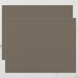 Papel Timbrado Marrom Minimalista | Material de Es