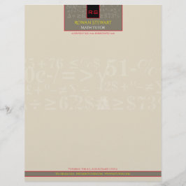 Papel Timbrado Math Tutor Letterhead