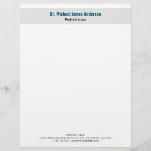 Papel Timbrado Médico Moderno Simples