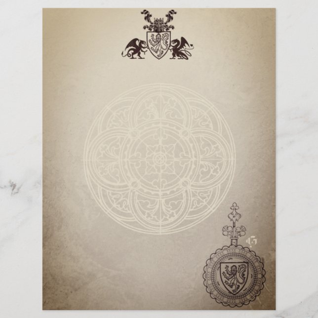 Papel Timbrado Medieval (Frente)