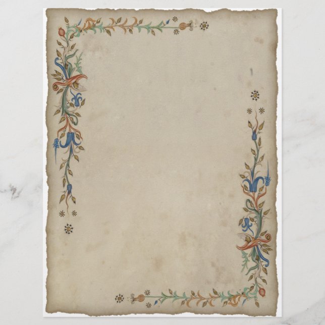 papel timbrado medieval (Frente)