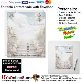 Papel Timbrado Memorial Letterhead & Envelope Forever Loving You