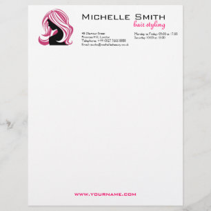 Papel Timbrado Menina bonita com marcagem com ferro quente