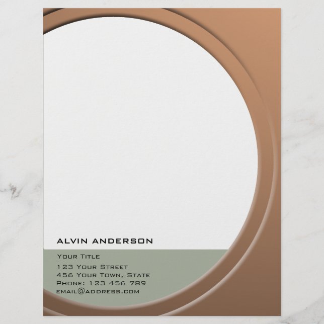 Papel Timbrado Metálico brilhante Personalizável qualquer Texto e (Frente)