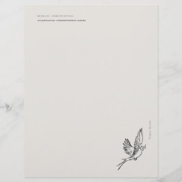 Papel Timbrado Migratory Swallow- Naturalist Menagerie Archive 