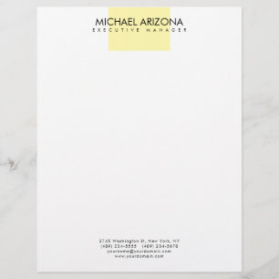Papel Timbrado Minimalista Moderno Simples Plano