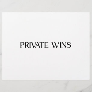 Papel Timbrado Minimalista Profissional Private Wi