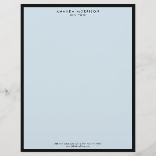 Papel Timbrado Mistério de luxo preto/azul