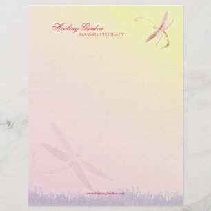 Papel Timbrado Misty Field Dragonfly Business
