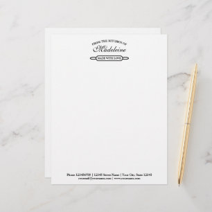 Papel Timbrado Modelo de alfinetes para empresas de panificação