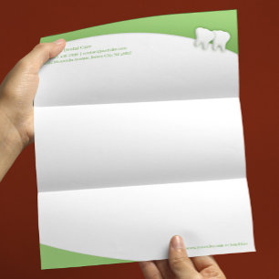 Papel Timbrado Modelo de Cabeçalho de Carta de Consultório Odonto