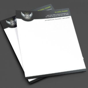 Papel Timbrado Modelo de Carta com Cabeçalho de Música de DJ Club