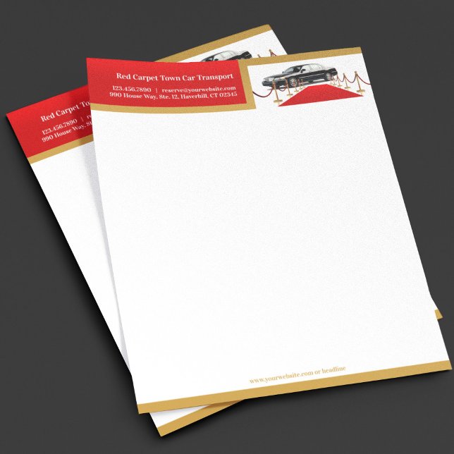 Papel Timbrado Modelo de Carta de Apresentação do Serviço de Carr (Criador carregado)