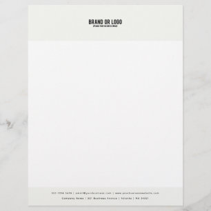 Papel Timbrado Modelo de Logotipo Comercial da Empresa Moderna