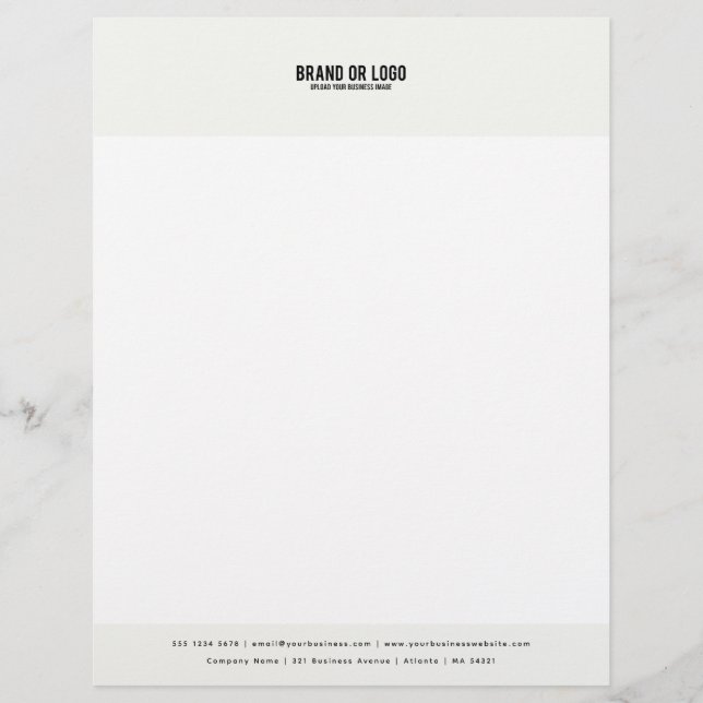 Papel Timbrado Modelo de Logotipo Comercial da Empresa Moderna (Frente)