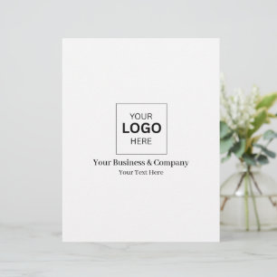 Papel Timbrado Modelo de logotipo de negócios personalizado