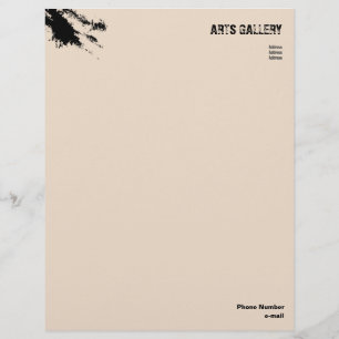 Papel Timbrado Modelo de Mama Grunge Laranja