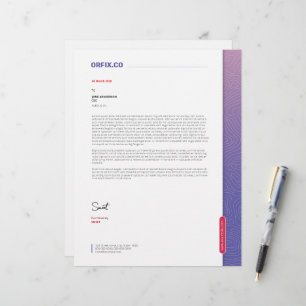 Papel Timbrado Modelo de ponta-cabeça de empresa