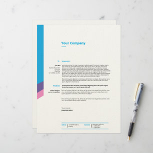 Papel Timbrado Modelo de ponta-cabeça de empresa