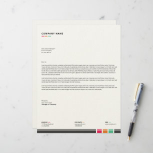 Papel Timbrado Modelo de ponta-cabeça de empresa