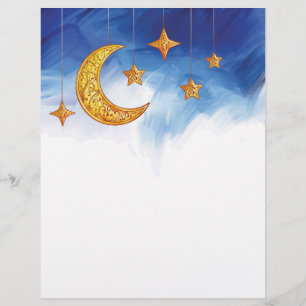 Papel Timbrado modelo islâmico de aquarela