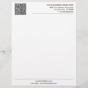 Papel Timbrado Modelo Letterhead de Negócios Personalizado com Có