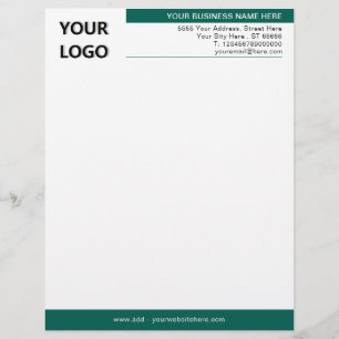 Papel Timbrado Modelo Letterhead profissional com Logotipo