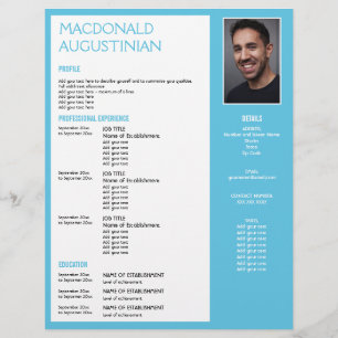 Papel Timbrado MODELO RESUME do formando Fotografia Personalizáve