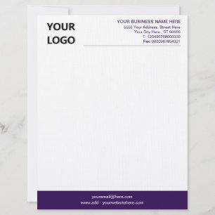 Papel Timbrado Moderar suas cores Logotipo comercial Letterhead