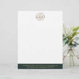 Papel Timbrado Modern Custom Company Business Logo Branding