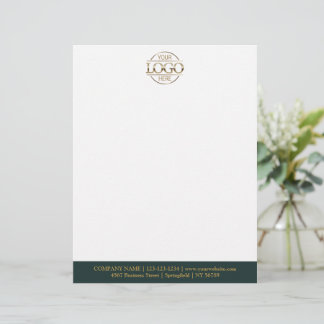 Papel Timbrado Modern Custom Company Business Logo Branding