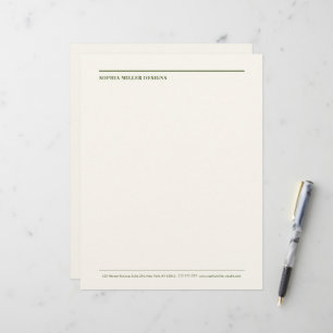 Papel Timbrado Moderno Designer de Interiores Linhas Abstratas Bo