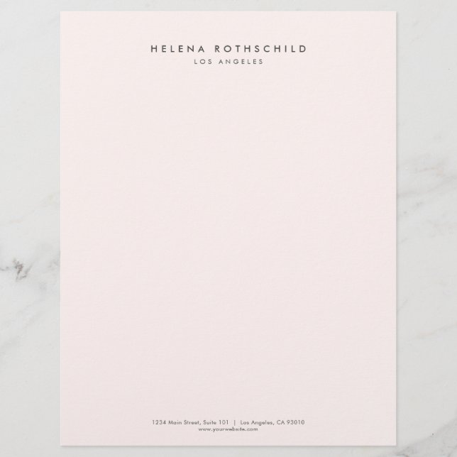 Papel Timbrado Moderno Minimalista Profissional Empresarial (Frente)