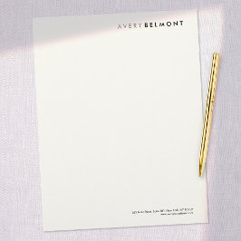 Papel Timbrado Moderno profissional - Minimalista simples