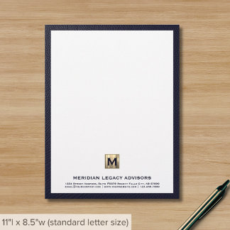 Papel Timbrado Monograma Business Letterhead
