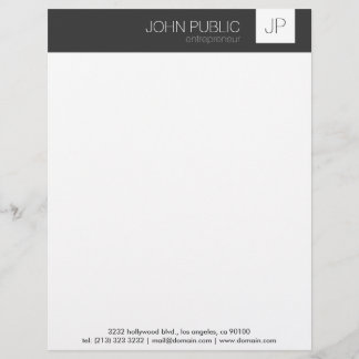 Papel Timbrado Monograma minimalista