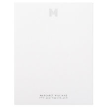 Monograma Moderno Simples Personalizado Profission