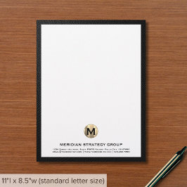 Papel Timbrado Monogramas Business Letterhead