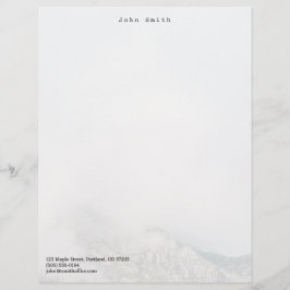 Papel Timbrado Montanha Minimalista Personalizada